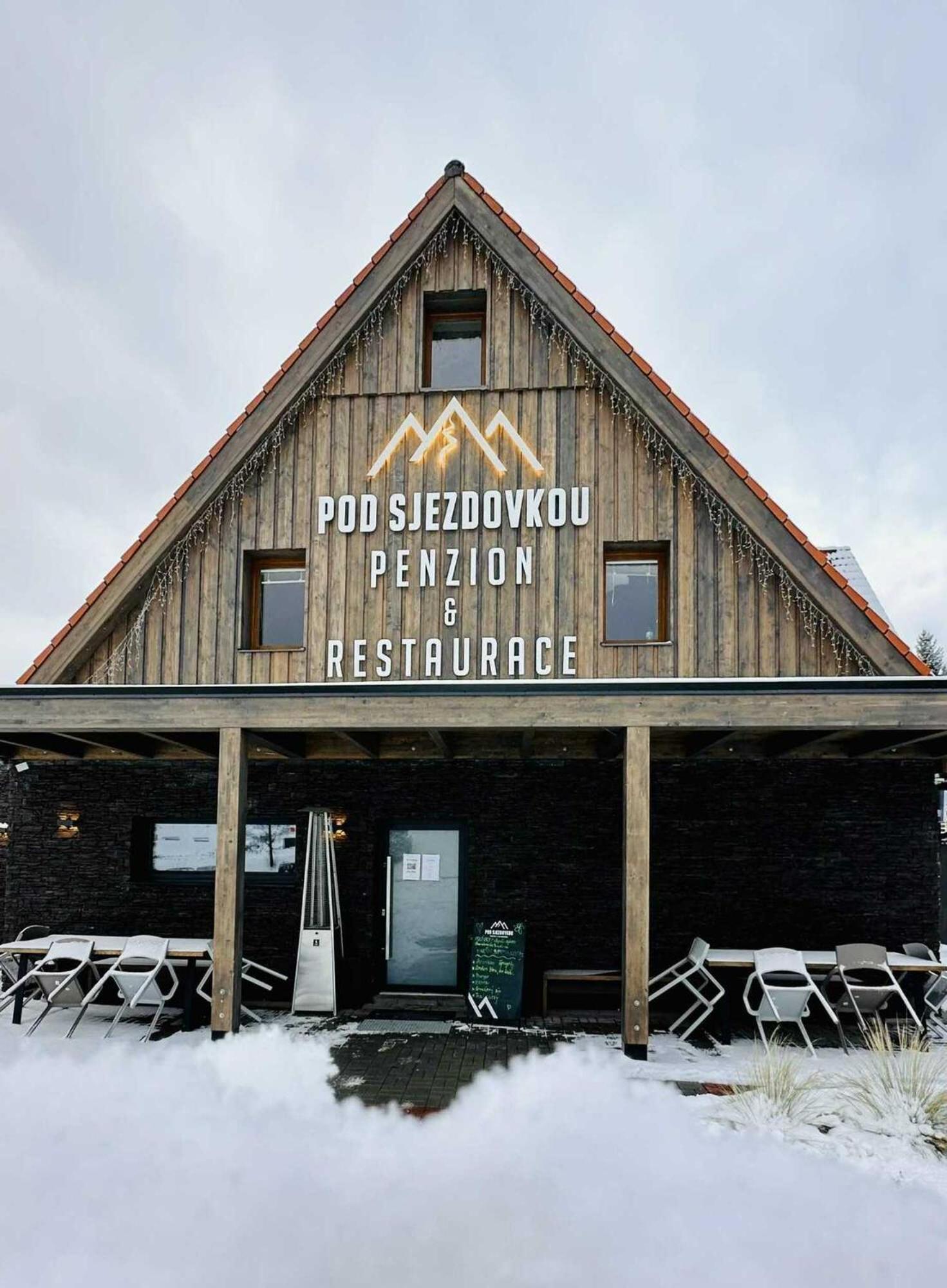 Penzion A Restaurace Pod Sjezdovkou Cenkovice Kültér fotó